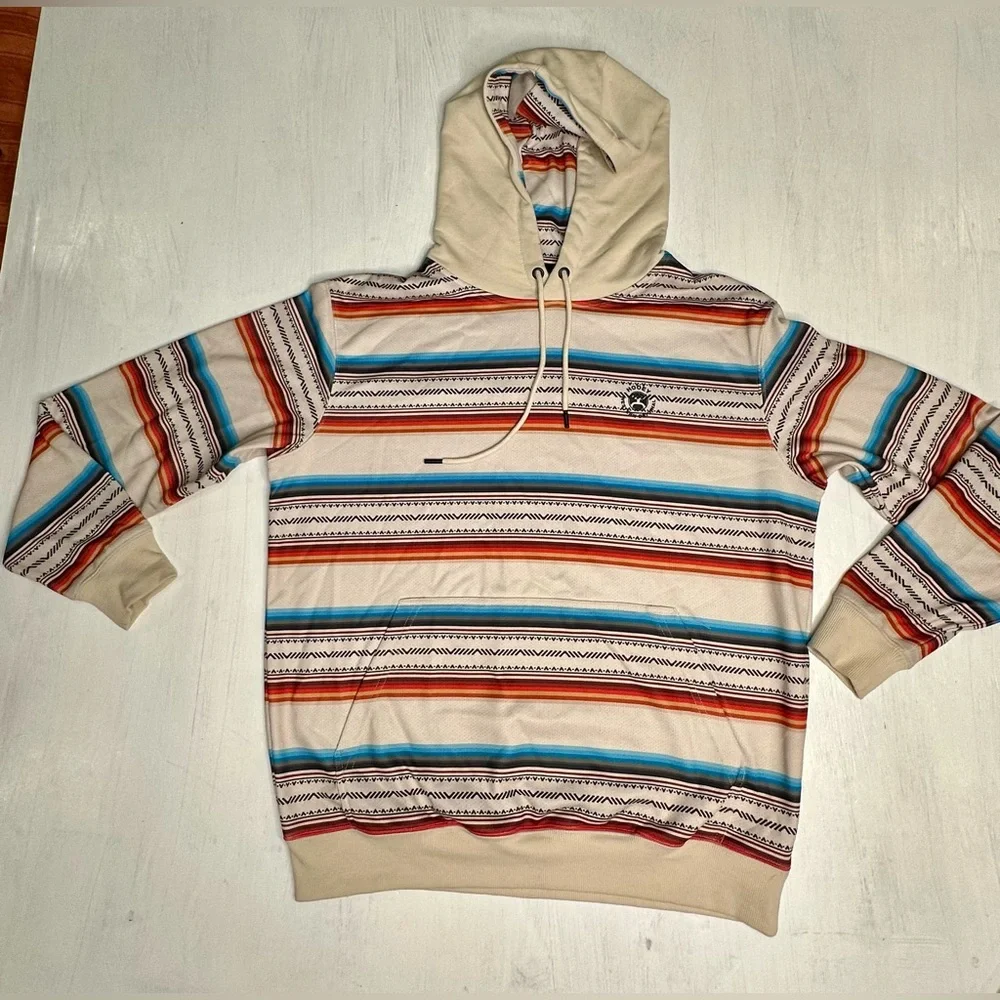 Hooey Serape Hoodie • Western Aztec Stripe • Men’s M - Picture 1 of 8